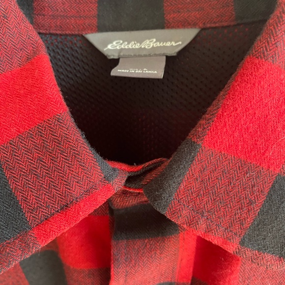 Eddie Bauer Buffalo Plaid Flannel Shirt Size Large - Picture 4 of 5